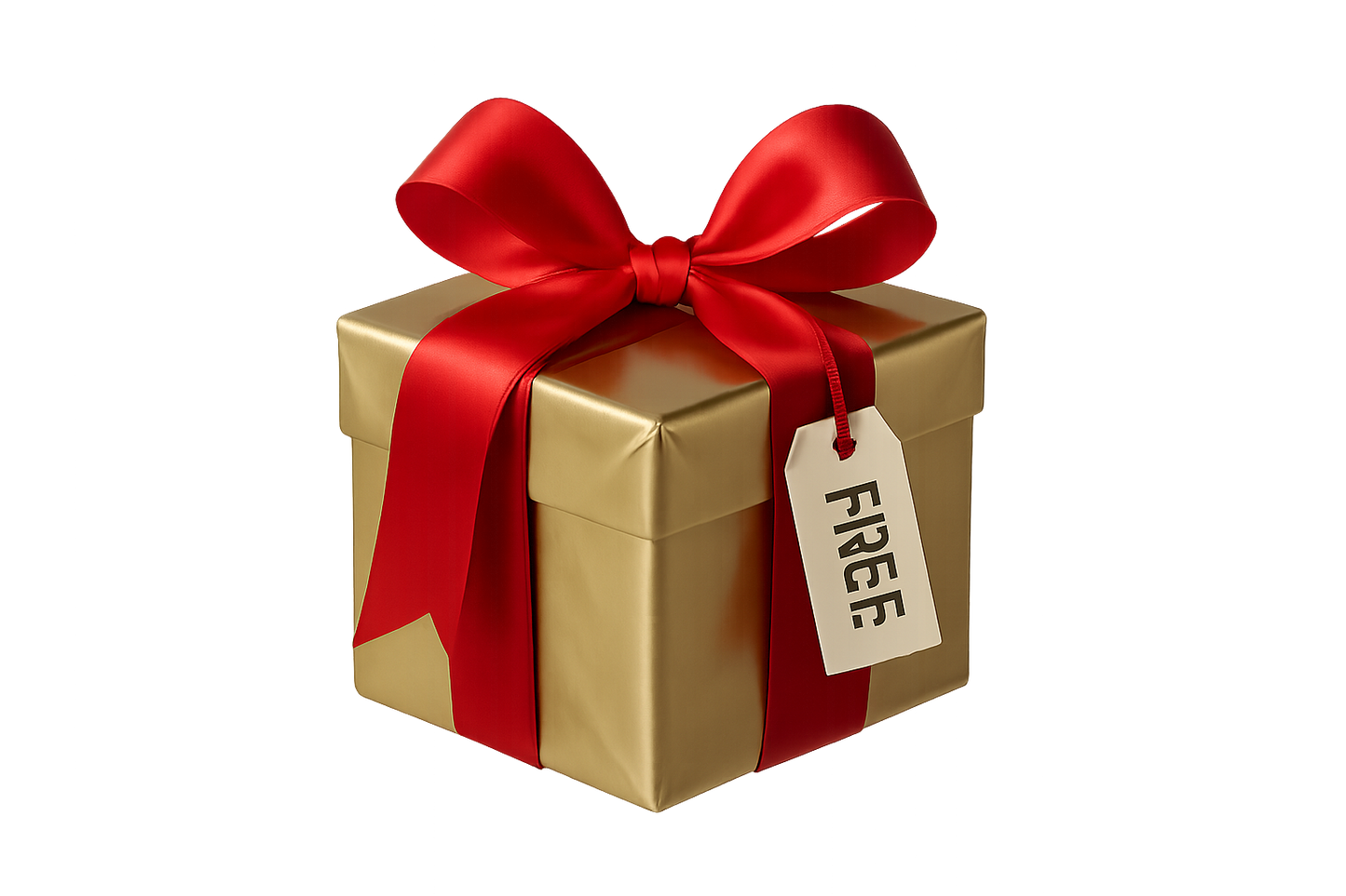 a free gift image with transparent background.
