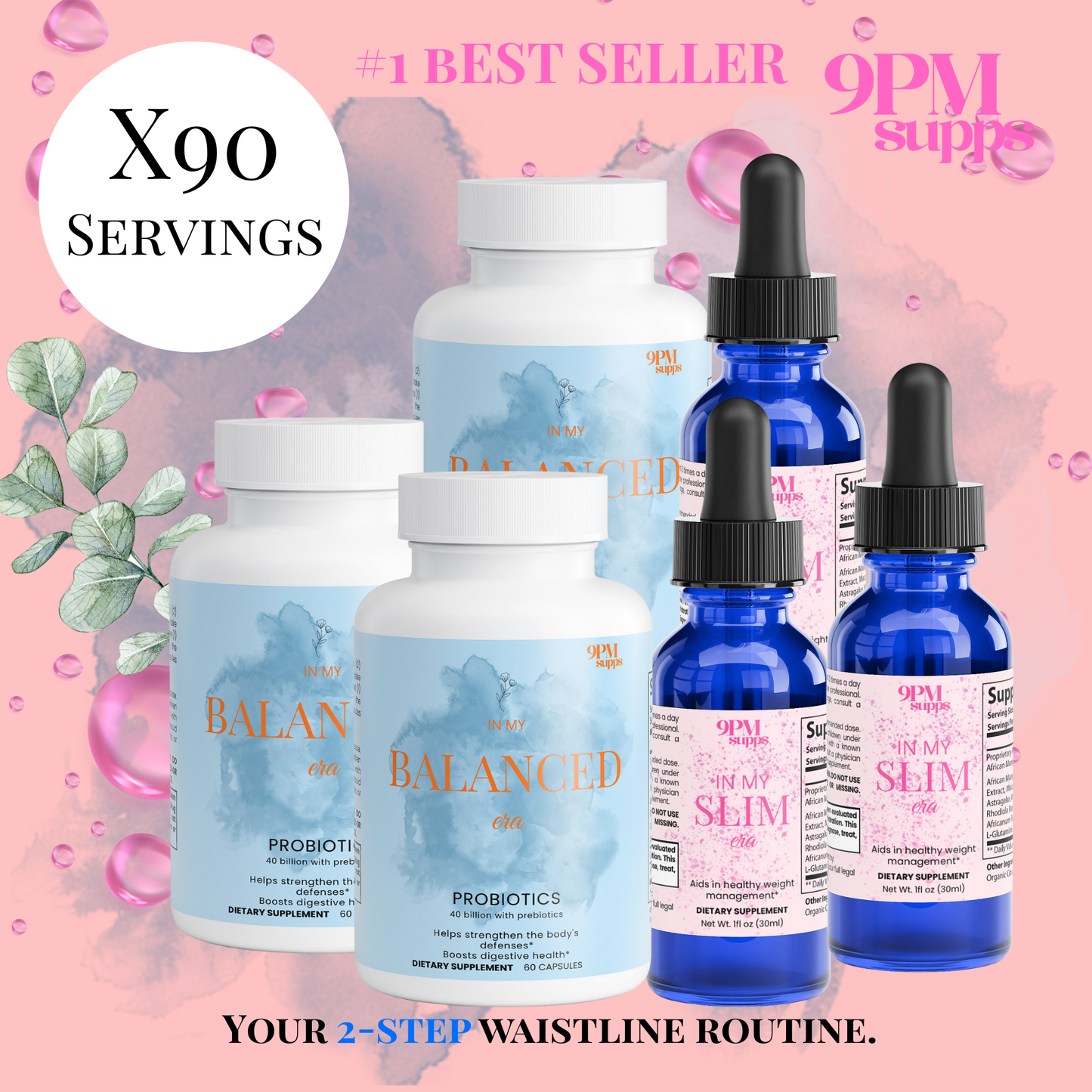 🌸The Waistline Ritual: Diet Drops + 4B Probiotic